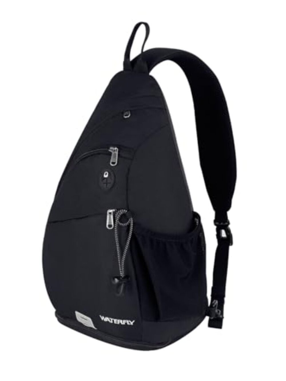 WATERFLY Sling Bag Crossbody Shoulder Daypack Water Repellent Linen Hiking